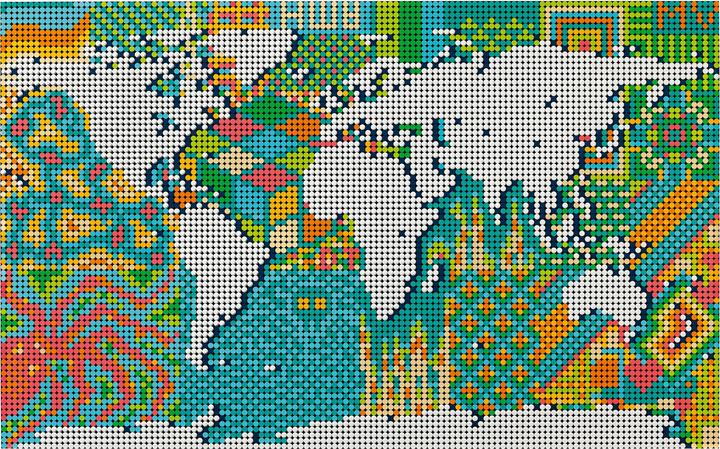 Image du produit LEGO Carte du monde (31203, LEGO Art, LEGO difficiles à trouver)