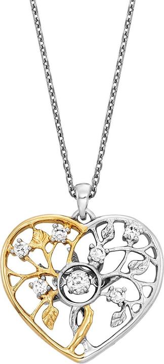 Actual product image Julie Julsen Dancing Stone Love Tree Necklace (Silver 925, 46 cm)