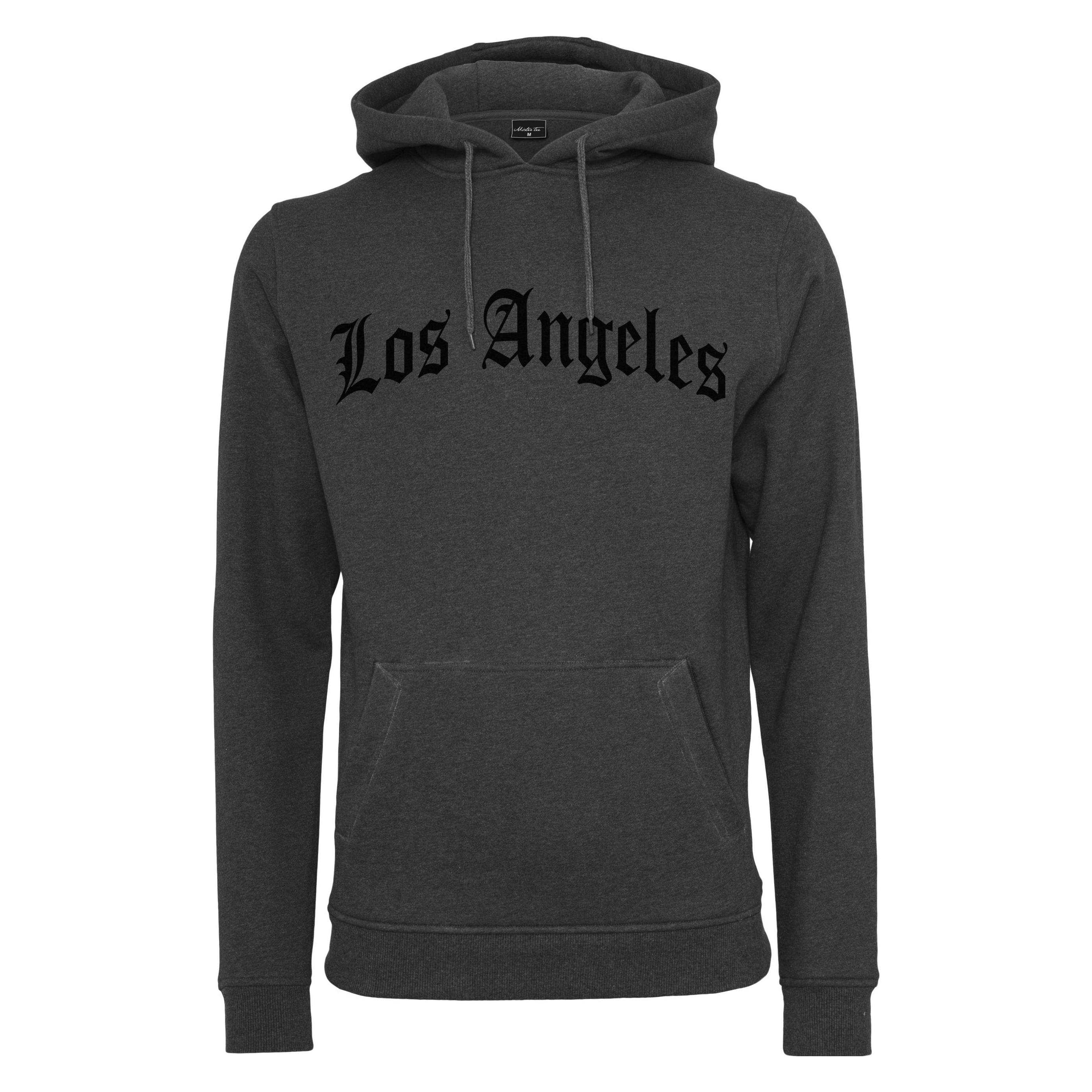 Mister Tee, Herren, Pullover, Los Angeles Wording Hoody - 67127, Grau, (M)