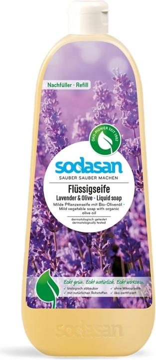 Immagine prodotto Sodasan Pflanzenseife Lavendel-Olive Bio (Sapone liquido, 1000 ml)