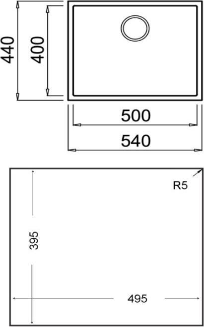 Immagine prodotto Teka Square 50.40 TG (Lavello montato, 44 cm, 54 cm)