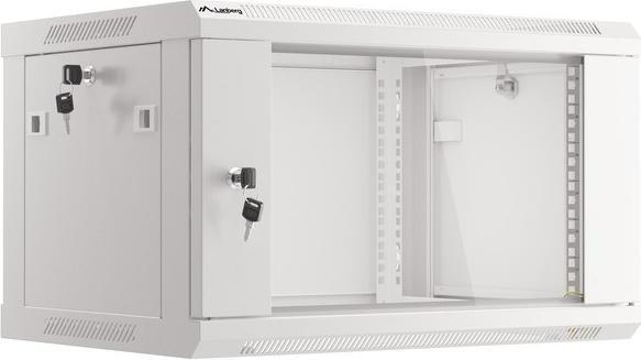 Lanberg WF01-6406-10S Rack 6U Wandmontiertes Regal Grau (6 HE, 19 Zoll Rack)