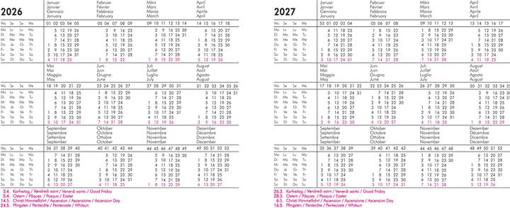 Valeurs nutritives et ingrédients BüroLine Agenda hebdomadaire 890712 D/F/I/E, 2023 (Quadrat)