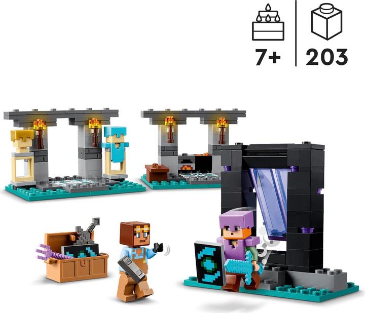 Image du produit LEGO 21252 L'armurerie (21252, LEGO Minecraft)