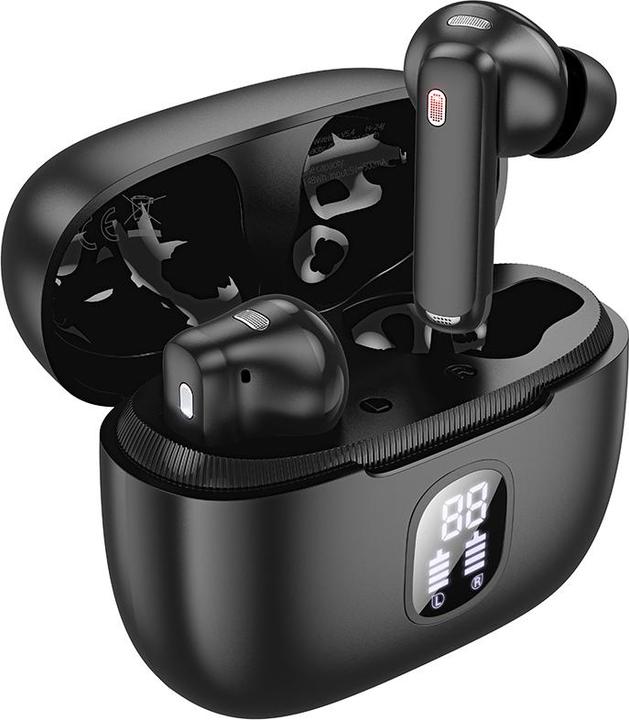 Borofone Cuffie Bluetooth TWS FQ7 Treasure ANC+ENC nero (ANC, 7 h, Senza fili)