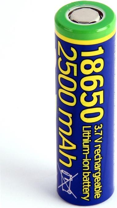 Actual product image Gembird Accumulator litowo-jonowy type 18650 10C 2500mAh (1 pcs., 18650, 2500 mAh)