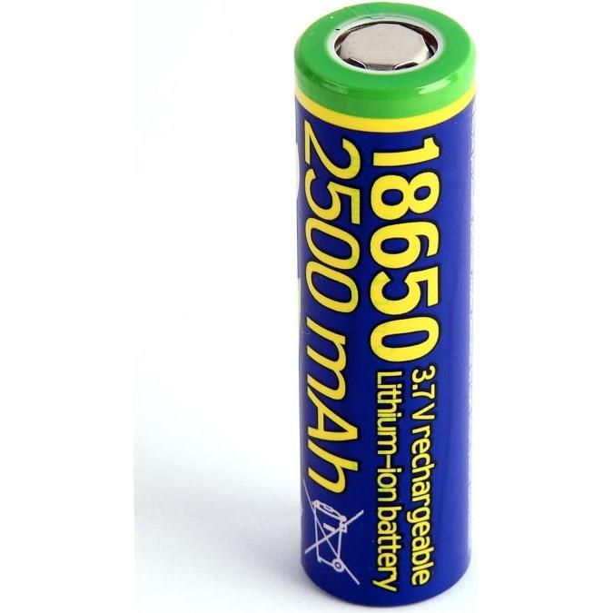 Gembird Accumulatore litowo-jonowy tipo 18650 10C 2500mAh (1 pz., 18650, 2500 mAh), Batterie + pile