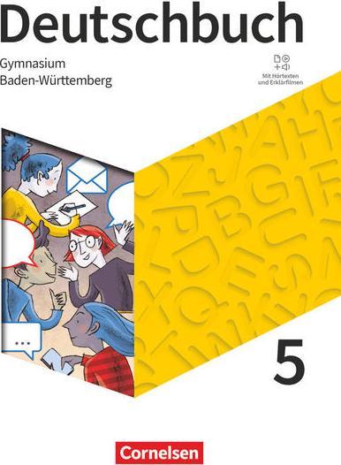 Image du produit Deutschbuch Gymnasium, Baden-Württemberg - Ausgabe 2025, 5. Schuljahr, Schulbuch, Mit Hörtexten und (Allemand, Christine/Eichenberg, Eichenberg, Heiko/Germann, Michaelua, 2025)