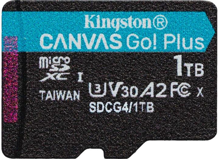 Produktbild Kingston Card Canvas Go Plus MicroSD +ADP 1TB (1000 GB, microSDXC, U3, UHS-I)