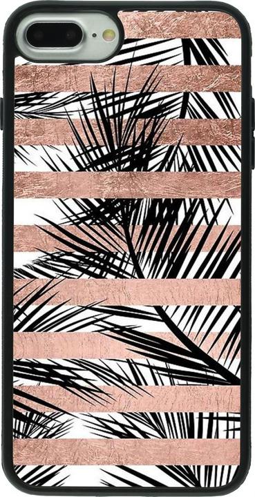 Immagine prodotto PhoneLook Coque Silicone rigide noir Palme a strisce d'oro (Apple iPhone 7 Plus)