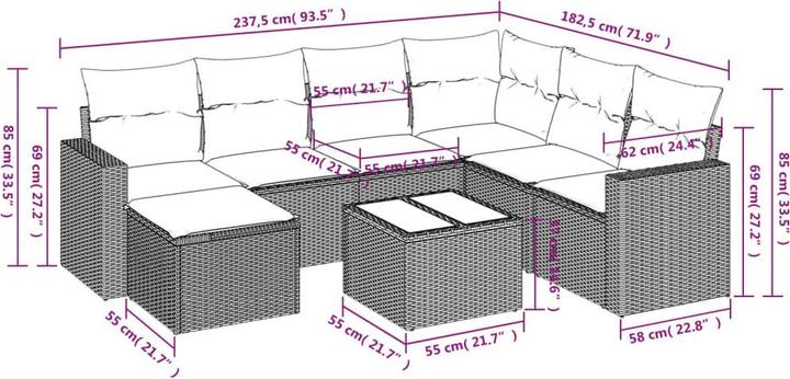 Produktbild vidaXL Houston