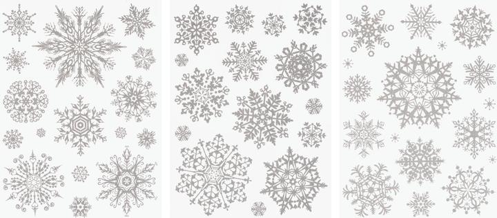 Heyda Fensterbilder Sticker Kristalle silber