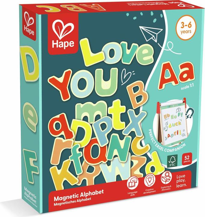 Hape Magnetisches Alphabet (52 x)