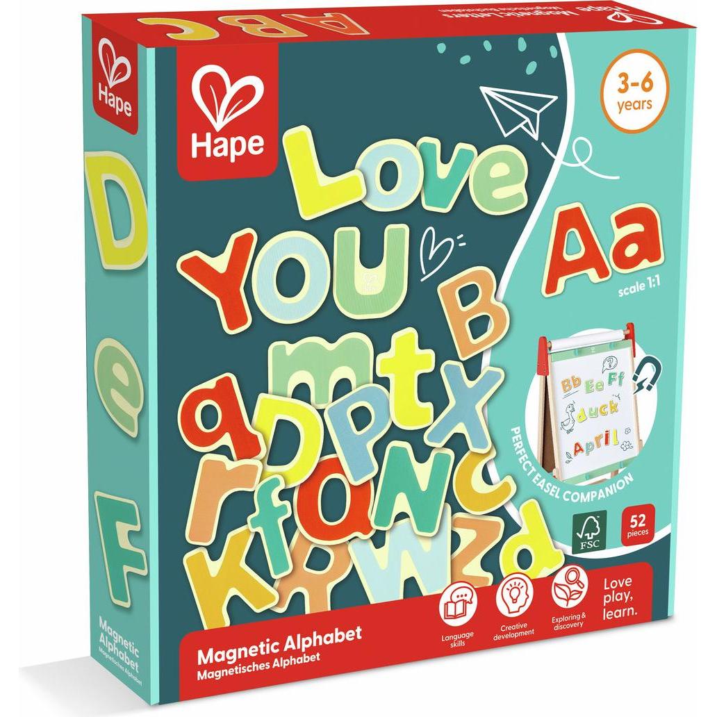 Hape, Magnet, Magnetisches Alphabet (52 x)