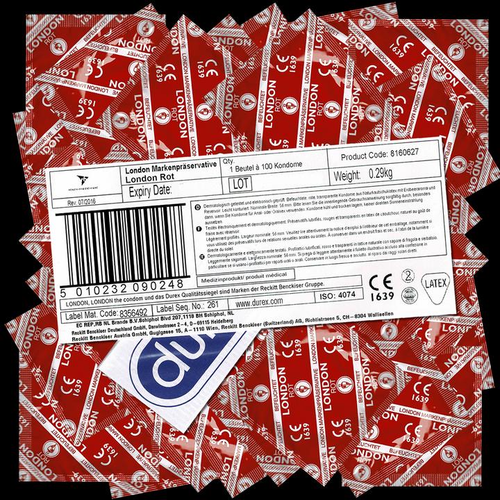 Actual product image London Red (100 pcs.)