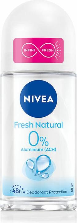 Actual product image NIVEA 0% Aluminum Natural Deodorant Roll-On 50ml (Roll-on, 50 ml)