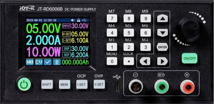 Produktbild Joy-it RD6006B Labornetzgerät, einstellbar 0 - 60 V 0 - 6 A fernsteuerbar, pr