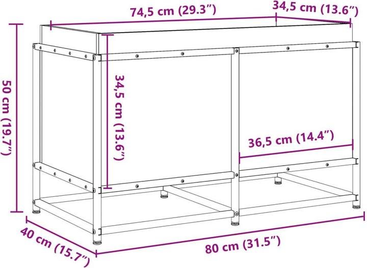 Actual product image vidaXL Pflanzkübel