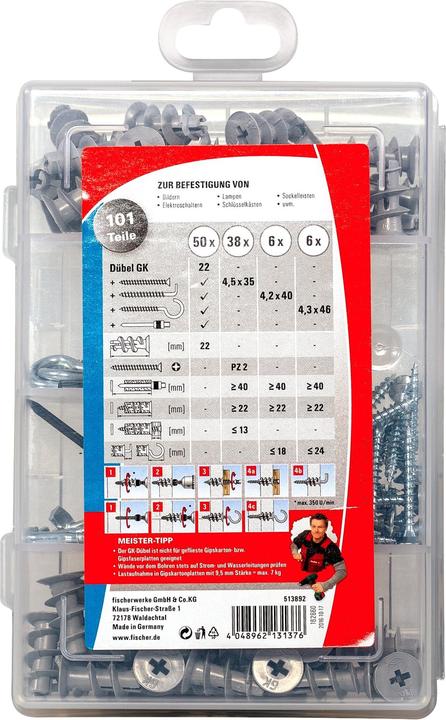 Immagine prodotto Fischer Cartongesso EasyDIY Box (101 pz.)