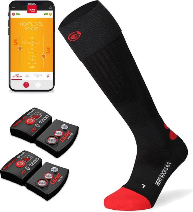 Actual product image Lenz Heat Sock 4.1 Toe Cap + RCB 2000 Set (35 - 38)