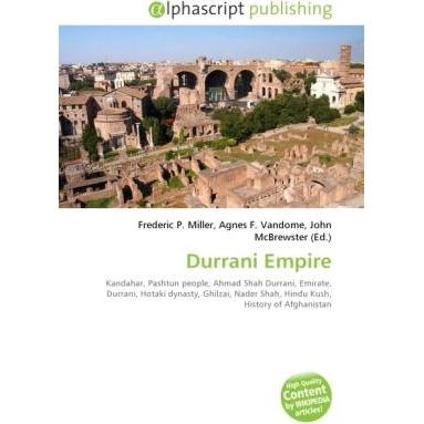 Durrani Empire, Fachbücher