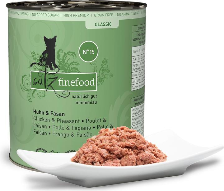 Produktbild Catz Finefood No.15 Huhn & Fasan (Adult, 1 Stk., 800 g)