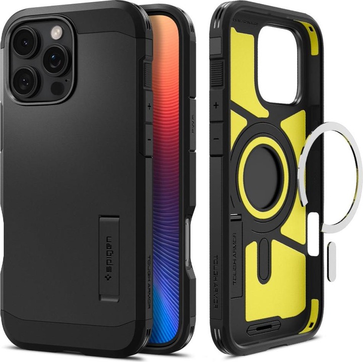 Immagine prodotto Spigen Tough Armor MAG iPhone 16 Pro Max MagSafe nero ACS08013 (Apple iPhone 16 Pro Max)