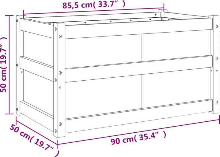 Actual product image vidaXL Pflanzkübel