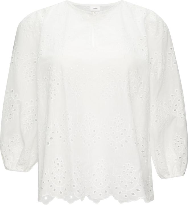 Immagine prodotto s.Oliver Bluse Semitransparente Bluse aus Broderie Anglaise (46)