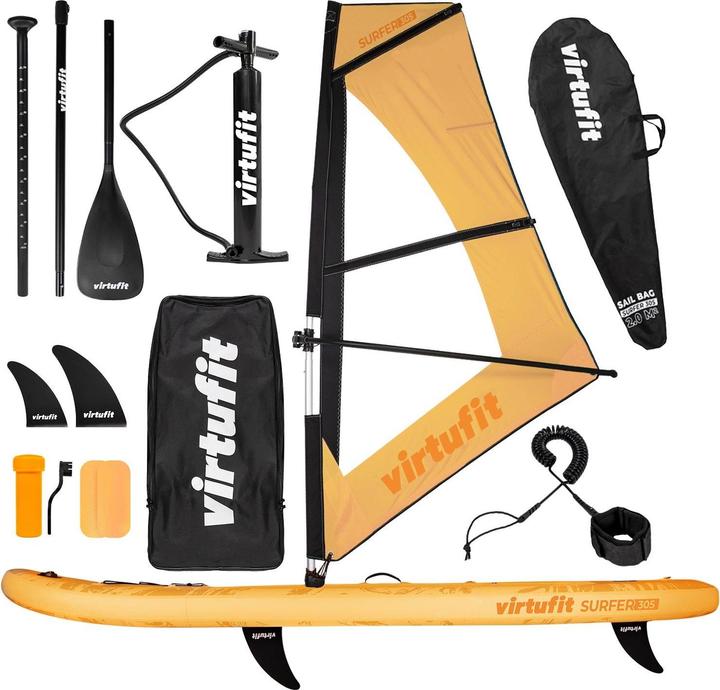 Immagine prodotto Virtufit Supboard Surfer 305 - Oranje - Incluso Windzeil e accessori
