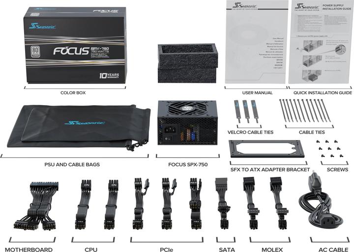 Produktbild Seasonic Focus SPX-750 (750 W)