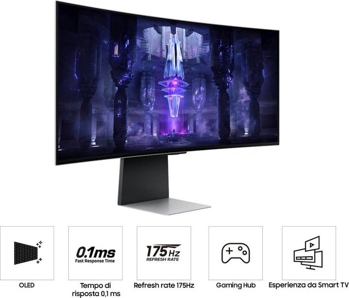 Immagine prodotto Samsung Odyssey OLED G8 - G85SB (3440 x 1440 pixel, 34")