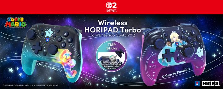 Produktbild HORI NSW2 Controller Horipad Universe Mario wireless (Switch, Switch 2, Switch Lite, Switch OLED)