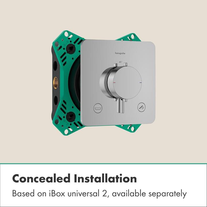 Image du produit hansgrohe Thermostat de douche avec sécurité enfant, réglage température et débit