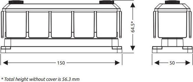 Actual product image TBS Electronics TBS - DCM Mega Fuseholder (60V/40..500A)