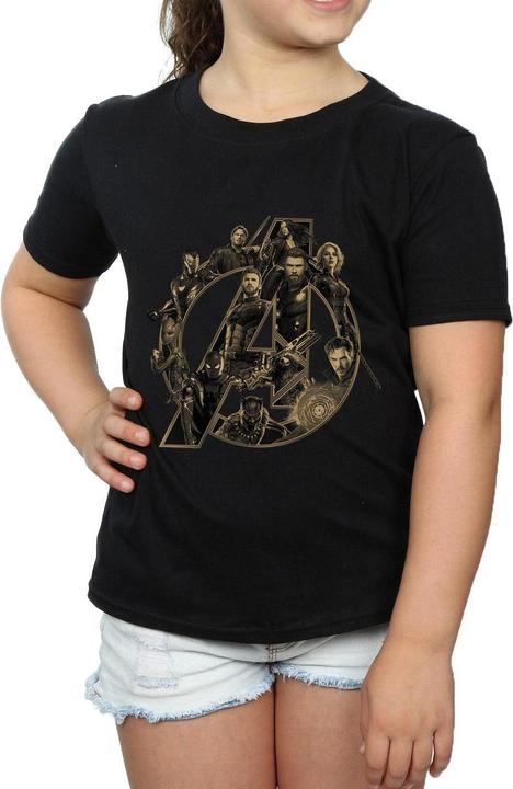 Image du produit - T-shirt AVENGERS INFINITY WAR LOGO - Fille (140, 146)