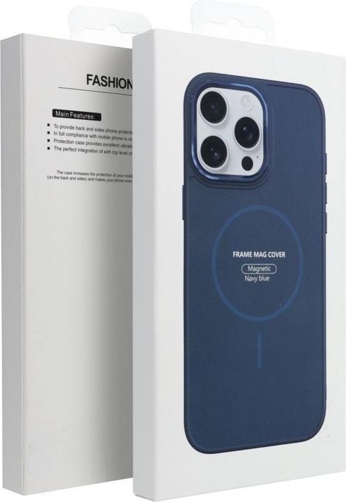 Produktbild 4Kom Back panel cover OEM FRAME MAG COVER Case compatible with MagSafe for IPHONE 13 MINI navy blue (Apple iPhone 13 mini)