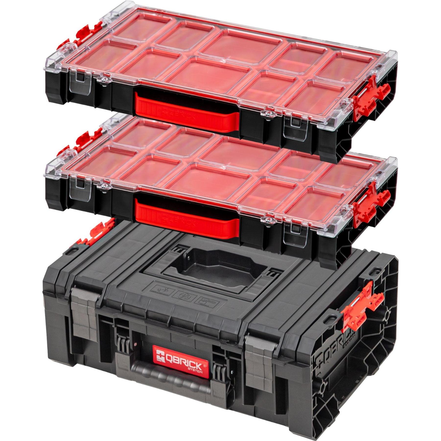 Qbrick, Werkzeugkoffer, System Werkzeugkasten Set PRO Technician Case 2.0 450 x 332 x 171 mm 12 l IP54 + 2x PRO 100