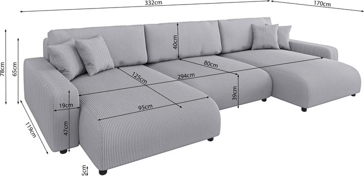 Actual product image Ropez Sara (Sofa landscape)
