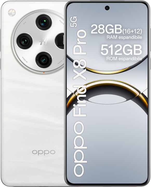 Produktbild OPPO Find X8 Pro (512 GB, Weiss, 6.78", SIM + eSIM, 50 Mpx, 5G)