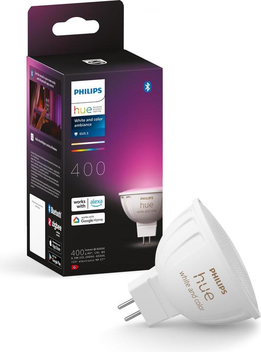 Produktbild Philips Hue White & Colour Ambiance (GU5.3, 6.30 W, 400 lm, 1 x, G)