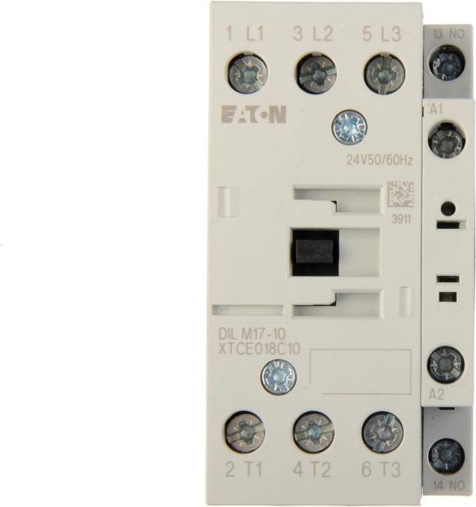 Actual product image Eaton DILM17-10 24V50/60Hz 277008 Power contactor 3p+1S 7,5kW 400V AC3