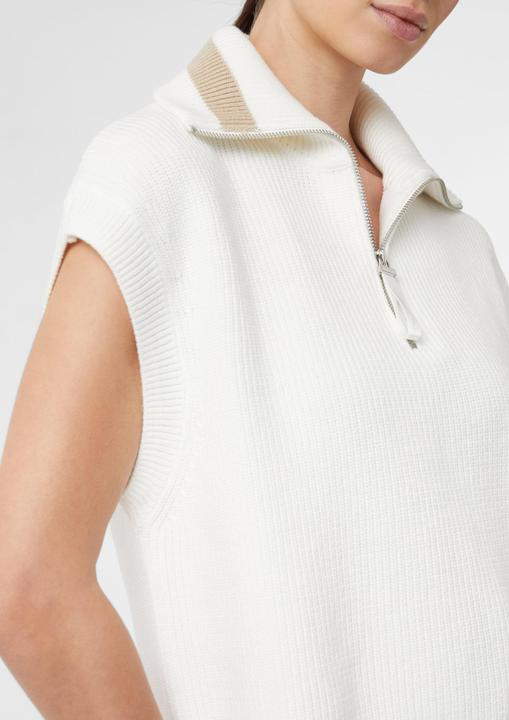 Produktbild Comma Strickjacke Pullunder mit Troyer-Kragen im Boxy Fit (40)