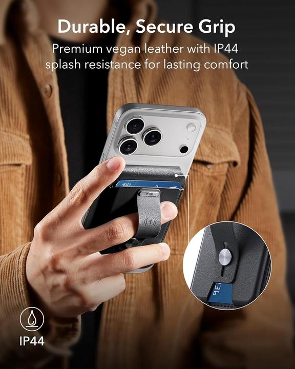 Actual product image ESR HaloLock Geo Wallet Stand, Midnight Black