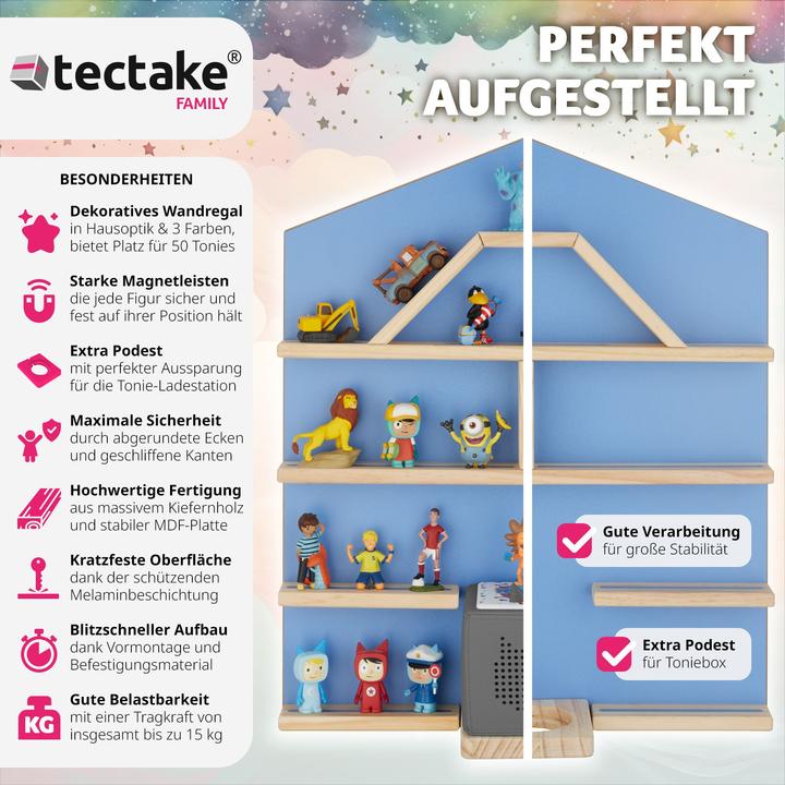 Actual product image tectake Scaffale da parete Mylittle Story per fino a 50 Tonies