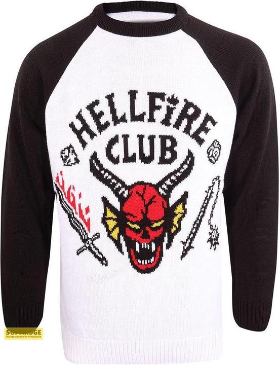 Actual product image Heroes Inc Stranger Things Sweatshirt Christmas Jumper Hellfire Club (M) (M)