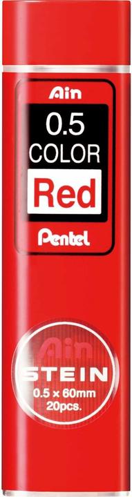 Pentel 20 Ain STEIN C275-RD Bleistiftminen rot 0,5 mm (20 Stk., 0.50 mm)