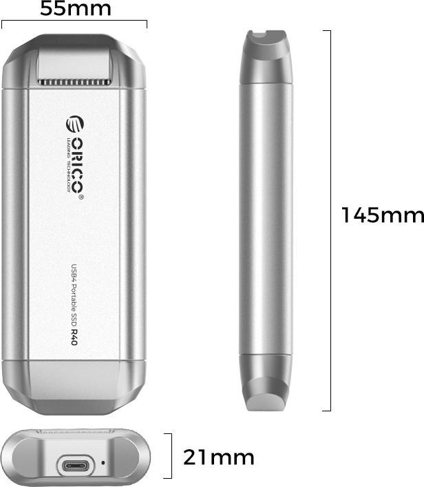 Image du produit Orico 2TB R40 Type-C R3700:W2900 (2 To)