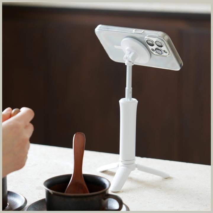 Productafbeelding Araree Selfie Stick Magfie Pod Lite Tripod MagSafe white