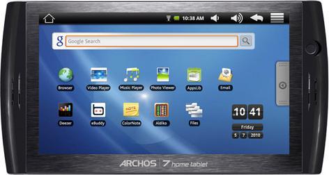 Actual product image Archos 7 Home Tablet V2, 8 GB - Black (7", 8 GB, Black)